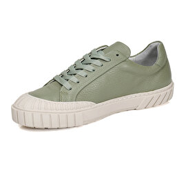Kadın Yeşil Hakiki Deri Sneaker Ayakkabı 3Y2SA50765-3