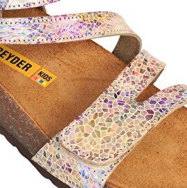 Çocuk Renkli Hakiki Deri Sandalet 3Y5ZS65896-4