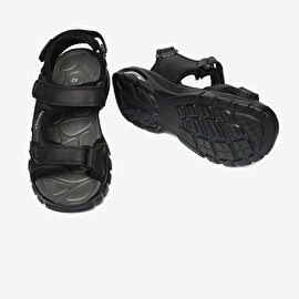 Erkek Siyah Hakiki Deri Sandalet 4Y1CS14520-6