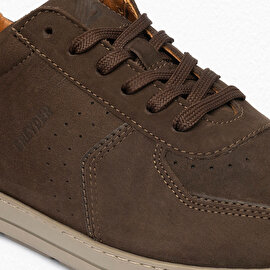 Erkek Kahverengi Hakiki Deri Sneaker Ayakkabı 4Y1HA00124-5
