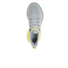 Erkek Açık Gri Limon Yeşili Hakiki Deri Spor Ayakkabı 4Y1SA17182-3