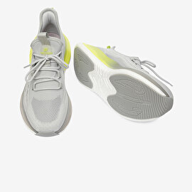 Erkek Açık Gri Limon Yeşili Hakiki Deri Spor Ayakkabı 4Y1SA17182-6