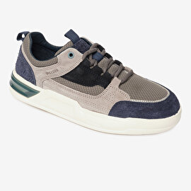 Erkek Lacivert Hakiki Deri Sneaker Ayakkabı 4Y1SA17481-1