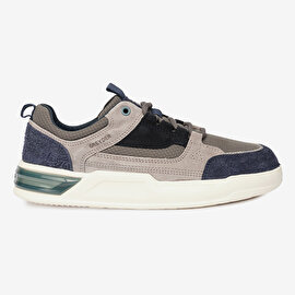Erkek Lacivert Hakiki Deri Sneaker Ayakkabı 4Y1SA17481-2