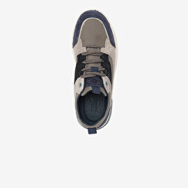 Erkek Lacivert Hakiki Deri Sneaker Ayakkabı 4Y1SA17481-4