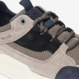 Erkek Lacivert Hakiki Deri Sneaker Ayakkabı 4Y1SA17481-5