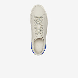 Erkek Beyaz Hakiki Deri Sneaker Ayakkabı 4Y1SA17490-4