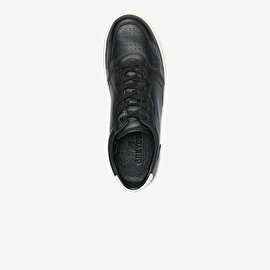Erkek Siyah Hakiki Deri Sneaker  Ayakkabı 4Y1SA62609-4