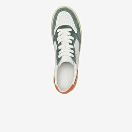 Erkek Turkuaz Beyaz Hakiki Deri Sneaker Ayakkabı 4Y1SA62609-4