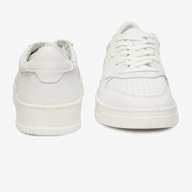 Erkek Beyaz Hakiki Deri Sneaker  Ayakkabı 4Y1SA62609-7