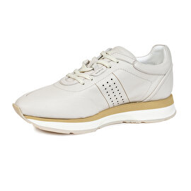 Erkek Beyaz Hakiki Deri Sneaker Ayakkabı 4Y1SA64509-2