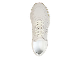 Erkek Beyaz Hakiki Deri Sneaker Ayakkabı 4Y1SA64509-3