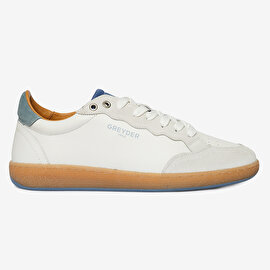 Erkek Beyaz Hakiki Deri Sneaker Ayakkabı 4Y1SA64532-2