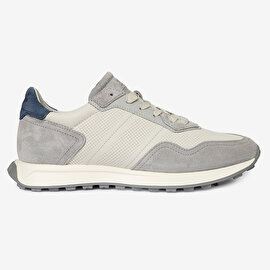 Erkek Açık Gri Hakiki Deri Sneaker Ayakkabı 4Y1UA17310-2