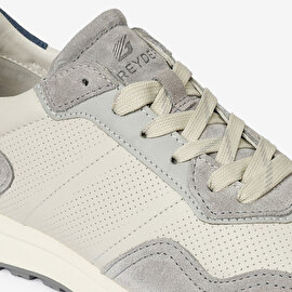 Erkek Açık Gri Hakiki Deri Sneaker Ayakkabı 4Y1UA17310-5