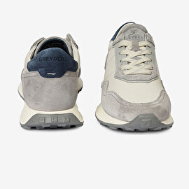 Erkek Açık Gri Hakiki Deri Sneaker Ayakkabı 4Y1UA17310-7