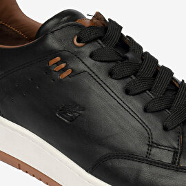 Erkek Siyah Hakiki Deri Sneaker Ayakkabı 4Y1UA17521-5