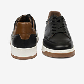 Erkek Siyah Hakiki Deri Sneaker Ayakkabı 4Y1UA17521-7