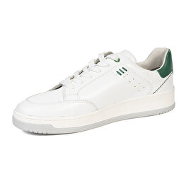 Erkek Beyaz Hakiki Deri Sneaker Ayakkabı 4Y1UA17521-2