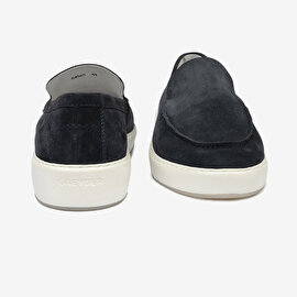 Erkek Lacivert Hakiki Deri Loafer Ayakkabı 4Y1UA64565-9