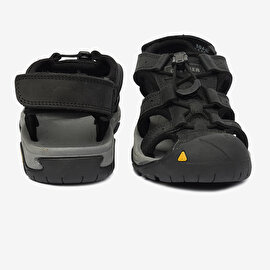 Kadın Siyah Koyu Gri Hakiki Deri Sandalet 4Y2CS30641-7