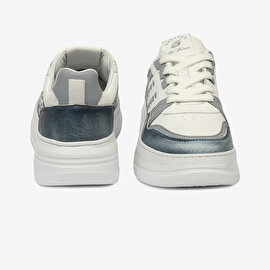 Kadın Mavi Beyaz Hakiki Deri Sneaker Ayakkabı 4Y2SA33220-7