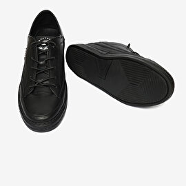 Kadın Siyah Hakiki Deri Sneaker Ayakkabı 4Y2SA33670-6