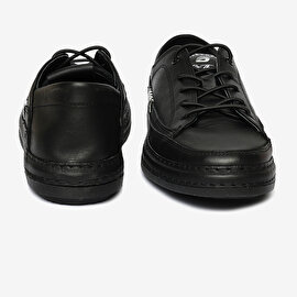 Kadın Siyah Hakiki Deri Sneaker Ayakkabı 4Y2SA33670-7