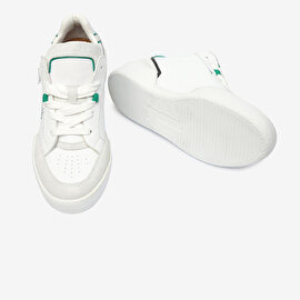 Kadın Beyaz Hakiki Deri Sneaker Ayakkabı 4Y2SA45151-6