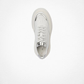 Kadın Beyaz Gümüş Sneaker Ayakkabı 4Y2SA59041-4