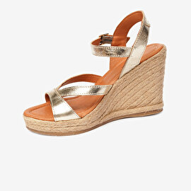 Kadın Altın Topuklu Sandalet 4Y2WS59002-3