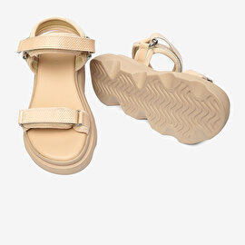 Kadın Krem Hakiki Deri Sandalet 4Y2WS59059-6