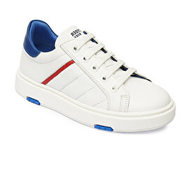 Erkek Çocuk Beyaz Saks Hakiki Deri Sneaker Ayakkabı 4Y5NA59501-1