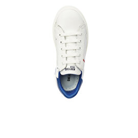 Erkek Çocuk Beyaz Saks Hakiki Deri Sneaker Ayakkabı 4Y5NA59501-3