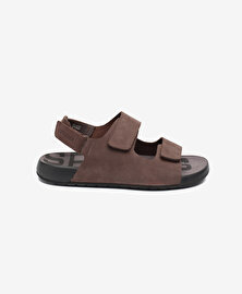Erkek Kahverengi Nubuk Hakiki Deri Sandalet 5Y1CS64685	-1
