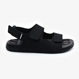 Erkek Siyah Nubuk Hakiki Deri Sandalet 5Y1CS64685-1