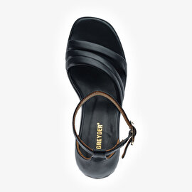 Kadın Siyah Hakiki Deri Topuklu Sandalet  5Y2WS59245-4
