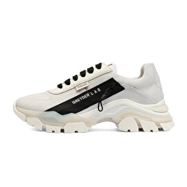 GreyderLAB Kadın Beyaz Hakiki Deri Spor Ayakkabı GL22104-1