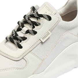 GreyderLAB Kadın Beyaz Hakiki Deri Spor Ayakkabı GL22134-3