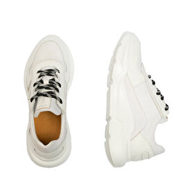 GreyderLAB Kadın Beyaz Hakiki Deri Spor Ayakkabı GL22134-5