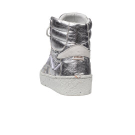 GreyderLAB Kadın Gümüş Hakiki Deri Sneaker Ayakkabı GL22168-5