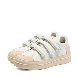 GreyderLAB Kadın Beyaz Hakiki Deri Sneaker Ayakkabı GL22178-3