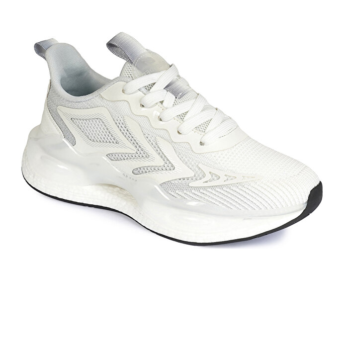 Erkek Beyaz Açık Gri Hakiki Deri Spor Ayakkabı 4Y1SA17160