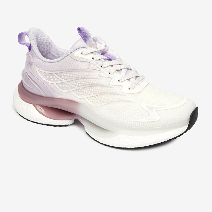 Kadın Beyaz Lila Spor Ayakkabı 4Y2SA33452