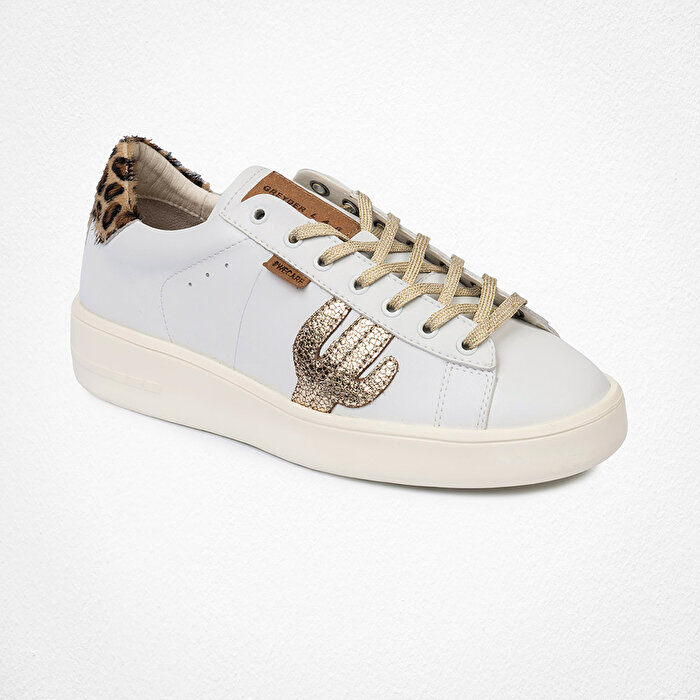 GreyderLAB Kadın Altın Hakiki Deri Sneaker Ayakkabı 4Y2SA45201