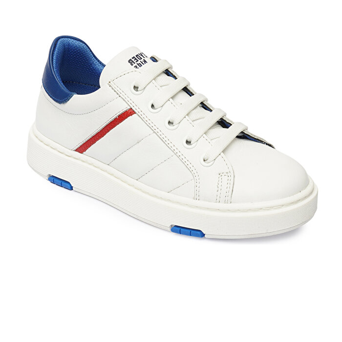 Erkek Çocuk Beyaz Saks Hakiki Deri Sneaker Ayakkabı 4Y5NA59501