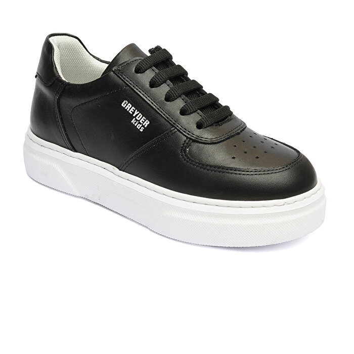 Kız Çocuk Siyah Hakiki Deri Sneaker Ayakkabı 4Y5ZA59507