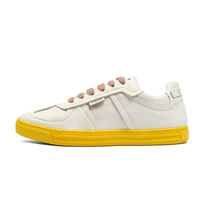 GreyderLAB Kadın Beyaz Hakiki Deri Sneaker Ayakkabı GL22172